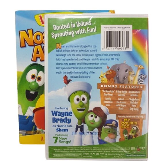 Lot of 3 VeggieTales DVDs Pirates, Jonah, Noah's Ark Movies Lessons Collectors - Picture 13 of 14